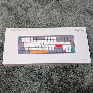 NuPhy Air96 V2 Keyboard White Gray Orange Red QWERTY English - Great Condition!